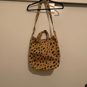 BAGGU leopard print adjustable bag